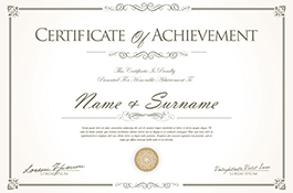 Certificate #1